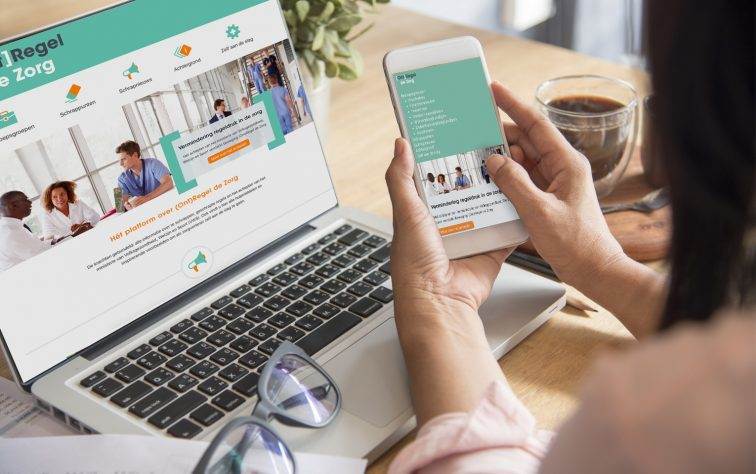 Platform Ontregel de Zorg op computerscherm